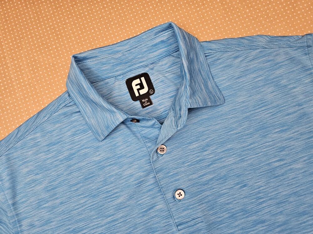 Men's FootJoy Blue Short Sleeve Polo Size large Golf